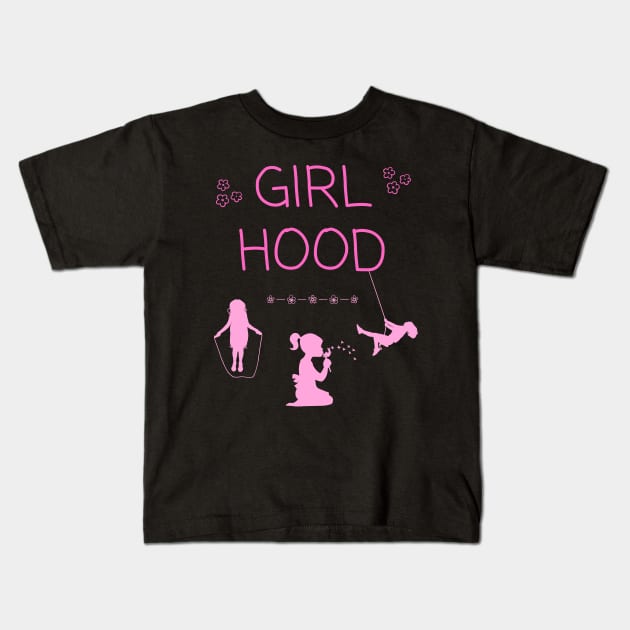 Girlhood - dark colors Kids T-Shirt by EvolvedandLovingIt